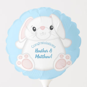Bunny Rabbit Baby Shower Woodland Balloon