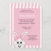 Bunny Rabbit Birthday Invitation (Front/Back)