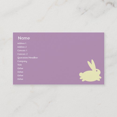 Bunny Rabbit - Business Business Cards