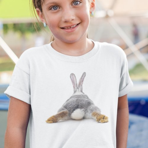 Bunny Rabbit Butt Tail Cute T_Shirt