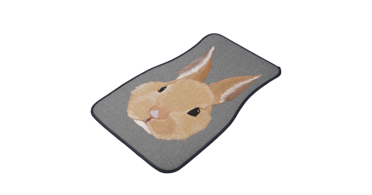 Bunny Rabbit Car Floor Mat Zazzle