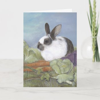 Bunny Rabbit Card by hop4joy at Zazzle