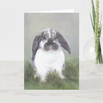 Bunny Rabbit Card by hop4joy at Zazzle