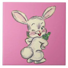 Bunny Rabbit Ceramic Tile
