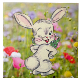 Bunny Rabbit Ceramic Tile