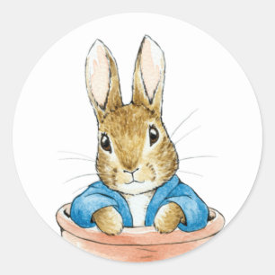 Bunny rabbit classic round sticker