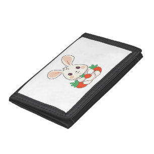 Bunny Rabbit Cute Animals For Kids Easter Bunny Trifold Wallet