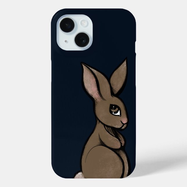 Bunny Rabbit Cute Easter Ostara art for spring     Case-Mate iPhone Case (Back)