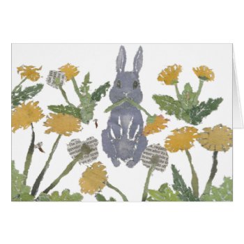 Bunny  Rabbit  Dandelions by BlessHue at Zazzle