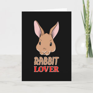 Bunny Rabbit Easter Bunny Funny Cute Gift Idea Card