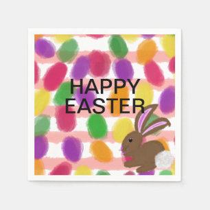 Bunny Rabbit Easter Eggs Napkins