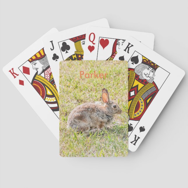 Bunny Rabbit - Easter - Wildlife - Animal Poker Cards (Back)
