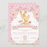 Bunny Rabbit Floral Joint Birthday Party Sisters Invitation<br><div class="desc">Personalize this whimsical Floral Bunny Rabbit Joint Birthday Invitation with your party details easily and quickly, simply press the customize it button to further re-arrange and format the style and placement of the text.  Designed to co-ordinate with our Blush Floral Bunny Rabbit Birthday collection. This whimsical collection features beautiful blush...</div>