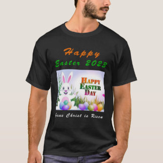 Bunny Rabbit for Easter Day 2023 Jesus is Risen T-Shirt