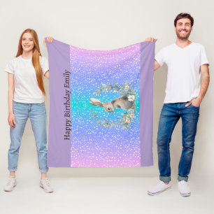 Bunny Rabbit gift - personalized blanket