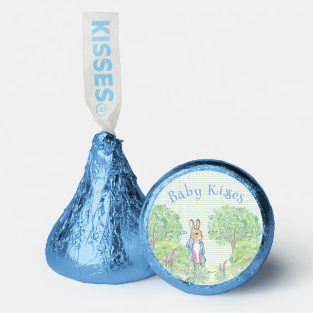 Bunny Rabbit Gingham Baby Kisses Baby Shower Hershey®'s Kisses® (Front)