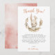 Bunny Rabbit Girl Baby Shower Thank You Card | Zazzle