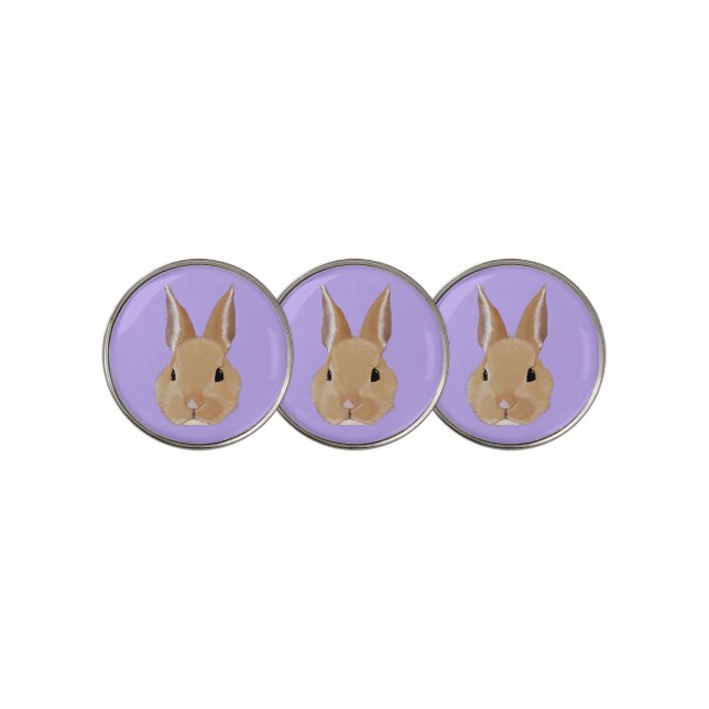 Bunny Rabbit Golf Ball Marker (3 Up)