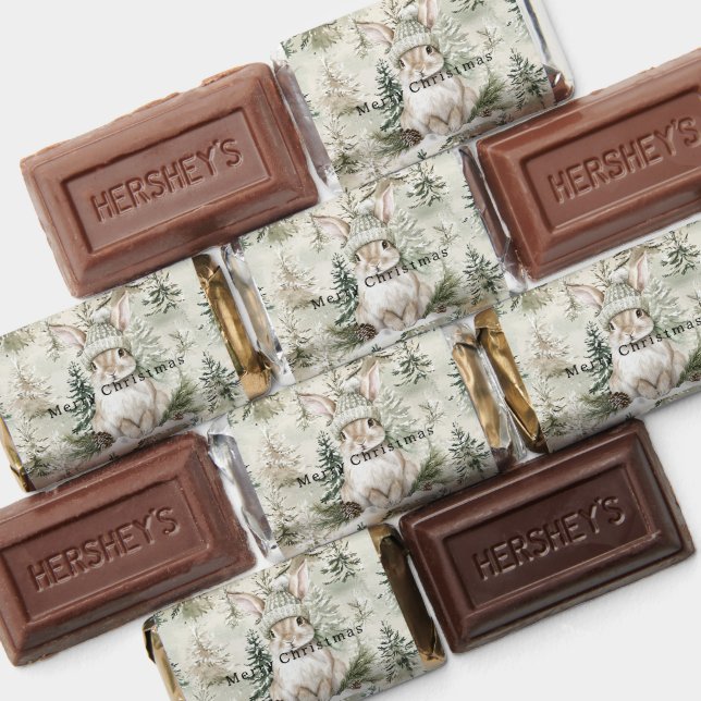 Bunny Rabbit Green Hat Christmas Hershey's Miniatures (Assorted)