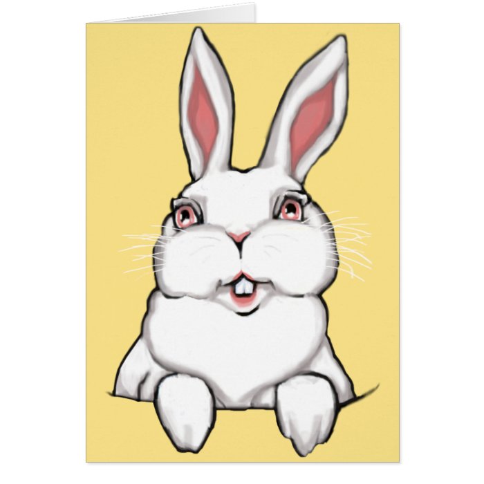 Bunny Rabbit Greeting Card Custom or Blank Card