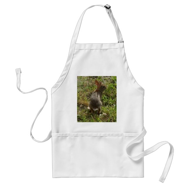 Bunny Rabbit Hare Stuff Adult Apron (Front)