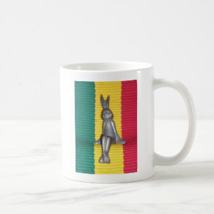 Bunny - Rabbit in Rasta Colors: A Touch of Groovy Coffee Mug