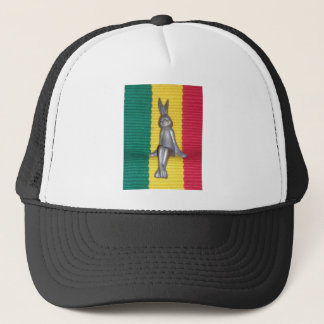 Bunny - Rabbit in Rasta Colors: A Touch of Groovy Trucker Hat