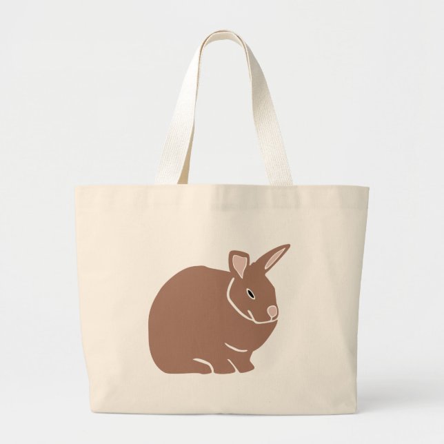 Bunny Rabbit  Large Tote Bag (Front)