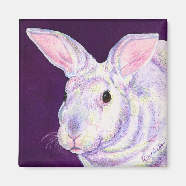 Bunny Rabbit Magnet - "Mr. Personality" (Front)