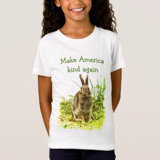 Bunny Rabbit Make America Kind Again Kids Shirt