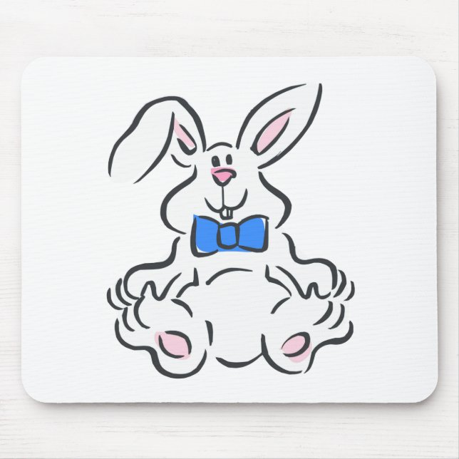 Bunny rabbit mouse pad (Front)