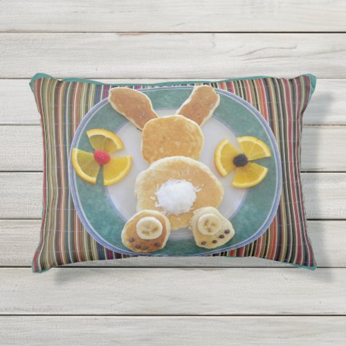 Bunny Rabbit Pancakes Food Pillow for Dining Nook