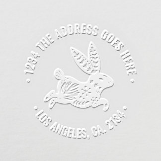 Bunny Rabbit Personalized Address Embosser