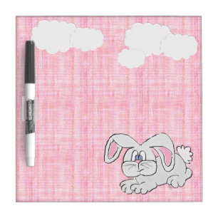 Bunny Rabbit (pink) Dry-Erase Board