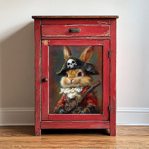 Bunny Rabbit Pirate Decoupage Tissue Paper