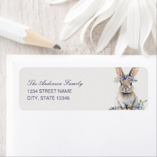 Bunny Rabbit Return Address Label