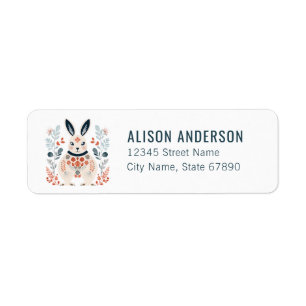 Bunny Rabbit Return Address Labels
