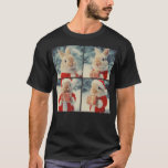 Bunny Rabbit Santa Animal Photography Christmas Ra T-Shirt