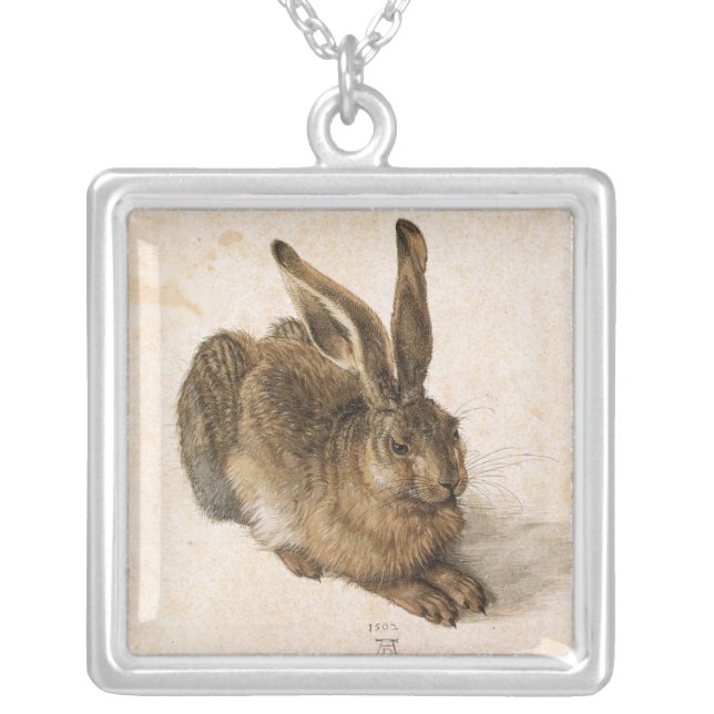 Bunny Rabbit Silver Plated Necklace (Front)