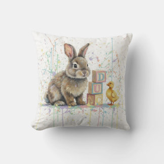 Bunny Rabbit Throw Cushion