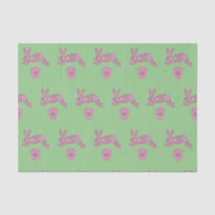 Bunny Rabbit Topiary Ginger jar jars  Tissue Paper