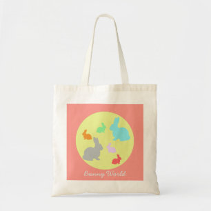 Bunny / Rabbit World Funky Tote Bag