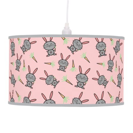 Bunny Rabbits And Carrots Ceiling Lamp