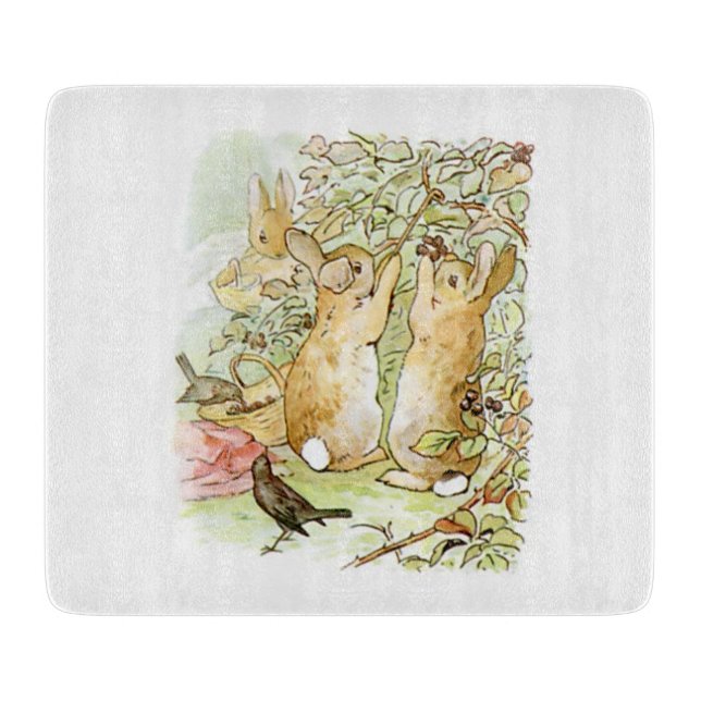 Bunny Rabbits: Blackberry Picking (Beatrix Potter) Cutting Board (Front)