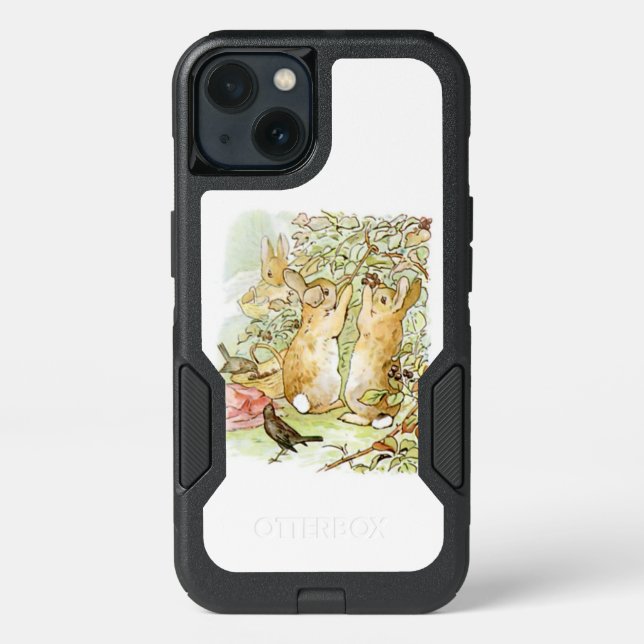 Bunny Rabbits: Blackberry Picking (Beatrix Potter) Otterbox iPhone Case (Back)
