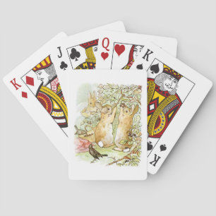 Bunny Rabbits: Blackberry Picking (Beatrix Potter) Poker Cards