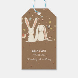 Bunny Rabbits Couple Cute Sweet Lovely Gift Tags