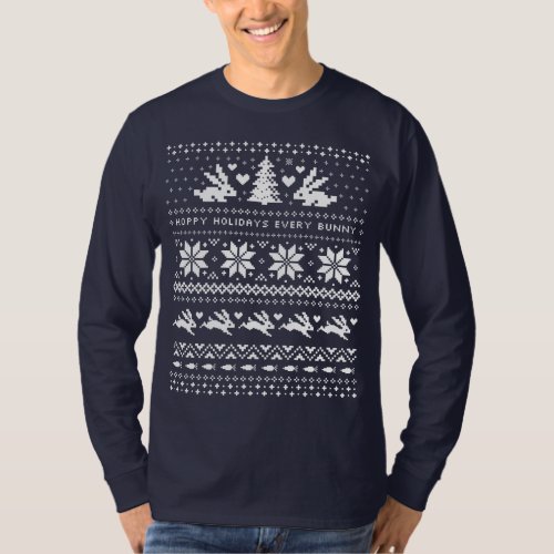 Bunny Rabbits Ugly Christmas Sweater Style Cute