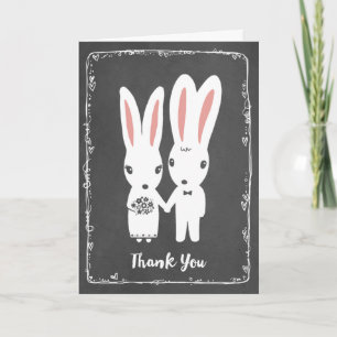 Bunny Rabbits Wedding Thank You
