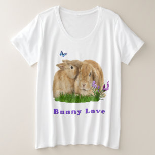 Bunny rabbitt plus size T-Shirt